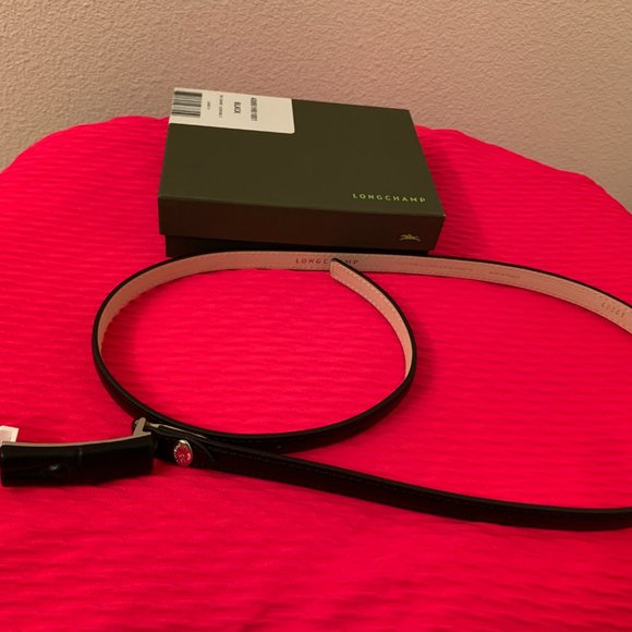 NWT Womens Longchamp Roseau Leather Belt Size: 40 (large) main image 7